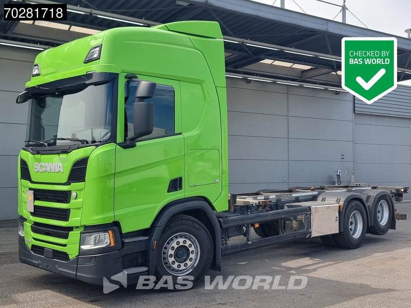 Scania R500 6X2 Retarder Liftachse full air ACC Euro 6 - Camión portacontenedore/ Intercambiable: foto 1 Scania R500 6X2 Retarder Liftachse full air ACC Euro 6 - Camión portacontenedore/ Intercambiable: foto 1