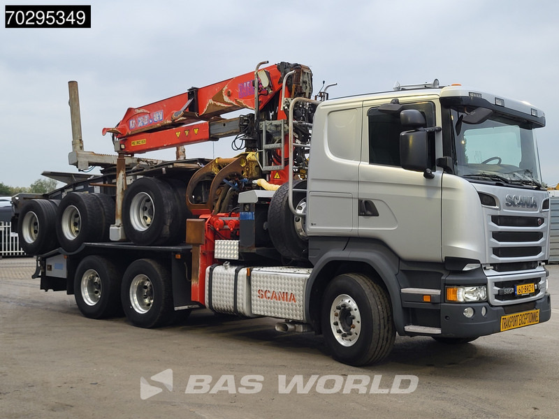 Scania R580 R 6X4 NL-Truck Diebolt D28.81 Kran Crane Holztransport + Dolly Retarder Euro 6 - Camión forestal, Camión grúa: foto 3 Scania R580 R 6X4 NL-Truck Diebolt D28.81 Kran Crane Holztransport + Dolly Retarder Euro 6 - Camión forestal, Camión grúa: foto 3