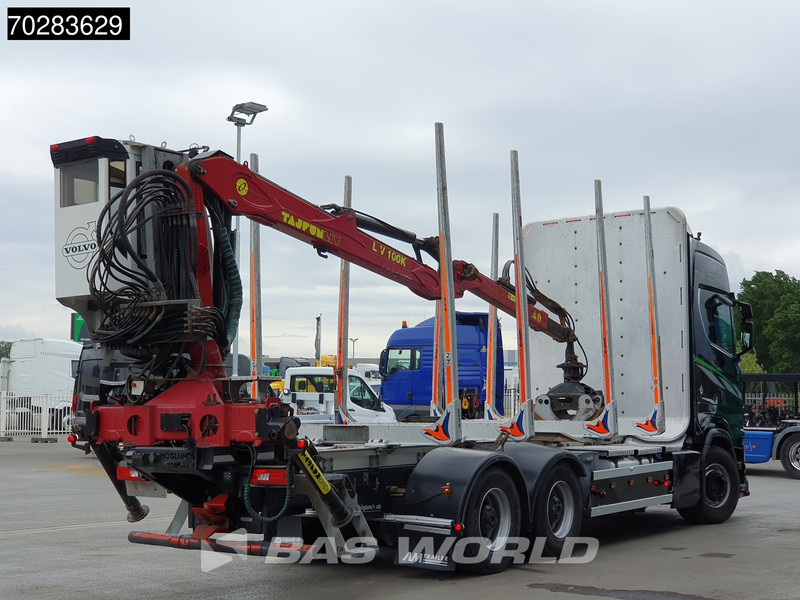 Camión forestal, Camión grúa Scania S650 S 6X4 Tajfun LIV100K Kran Holztransport Retarder 3-Pedals Euro 6: foto 16