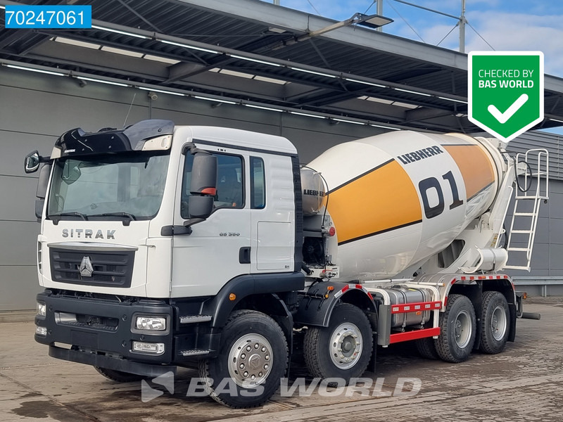 Sitrak G5 350 8X4 NEW! 8m3 Liebherr Mixer Big-Axle Steel Suspension - Camión hormigonera: foto 1 Sitrak G5 350 8X4 NEW! 8m3 Liebherr Mixer Big-Axle Steel Suspension - Camión hormigonera: foto 1