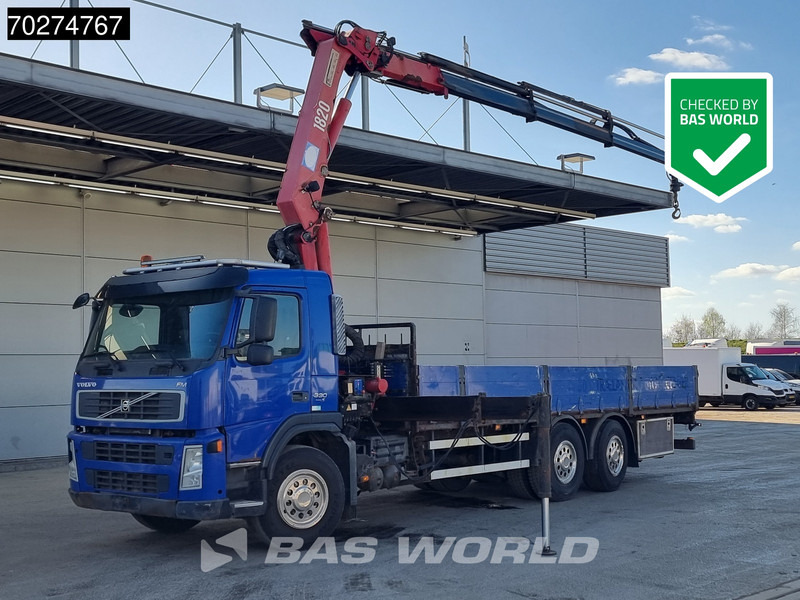 Volvo FM 330 6X2 HMF 1820 K3 Kran Crane Lift+Steering Axle Xenon Euro 5 - Camión caja abierta, Camión grúa: foto 1 Volvo FM 330 6X2 HMF 1820 K3 Kran Crane Lift+Steering Axle Xenon Euro 5 - Camión caja abierta, Camión grúa: foto 1