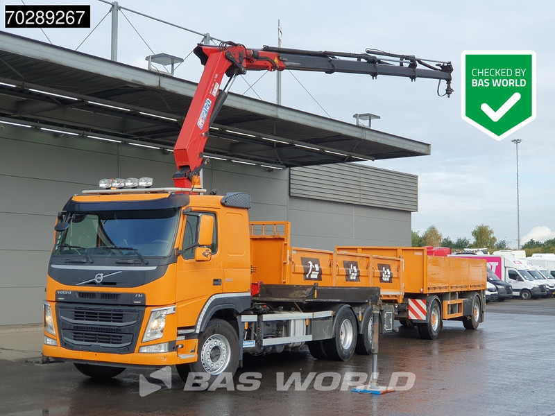 Volvo FM 420 6X2 Combi HMF 2120 K 4 Crane Kran Lift+lenkasche Euro 6 - Camión volquete, Camión grúa: foto 1 Volvo FM 420 6X2 Combi HMF 2120 K 4 Crane Kran Lift+lenkasche Euro 6 - Camión volquete, Camión grúa: foto 1