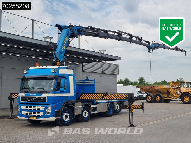 Camión caja abierta, Camión grúa Volvo FM 440 8X2 Palfinger PK74002 + JIB + Winch Lift-Lenkachse Euro 5: foto 1