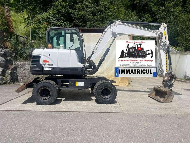Bobcat E55W - Excavadora de ruedas: foto 1 Bobcat E55W - Excavadora de ruedas: foto 1