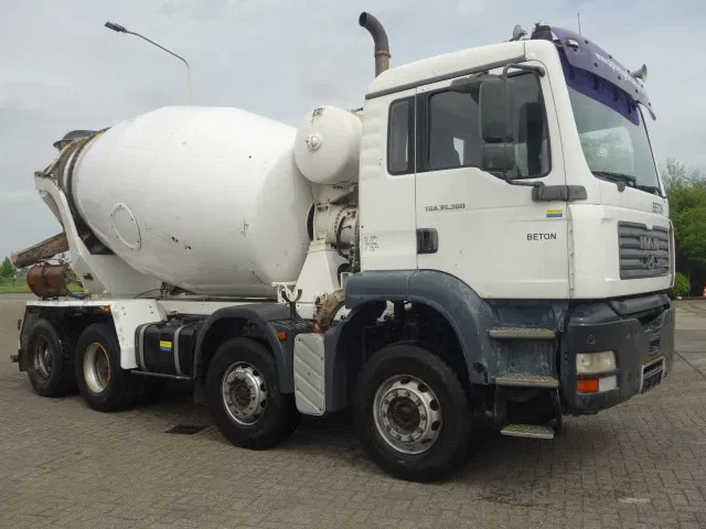 MAN TGA 35.360 8X4 MIXER STEEL SPRINGS BIG AXELS MANUAL FEUL POMP - Camión hormigonera: foto 1 MAN TGA 35.360 8X4 MIXER STEEL SPRINGS BIG AXELS MANUAL FEUL POMP - Camión hormigonera: foto 1