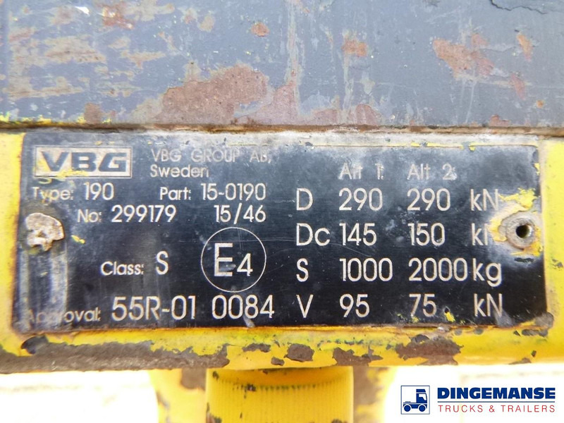 Remolque plataforma/ Caja abierta Adcliffe 2-axle drawbar platform trailer 7 t: foto 14