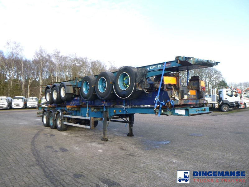 Crane Fruehauf Stack - 3 x container trailer 20-20-30-40 ft - Semirremolque portacontenedore/ Intercambiable: foto 2 Crane Fruehauf Stack - 3 x container trailer 20-20-30-40 ft - Semirremolque portacontenedore/ Intercambiable: foto 2