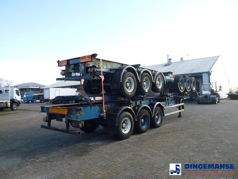 Crane Fruehauf Stack - 3 x container trailer 20-20-30-40 ft - Semirremolque portacontenedore/ Intercambiable: foto 4 Crane Fruehauf Stack - 3 x container trailer 20-20-30-40 ft - Semirremolque portacontenedore/ Intercambiable: foto 4