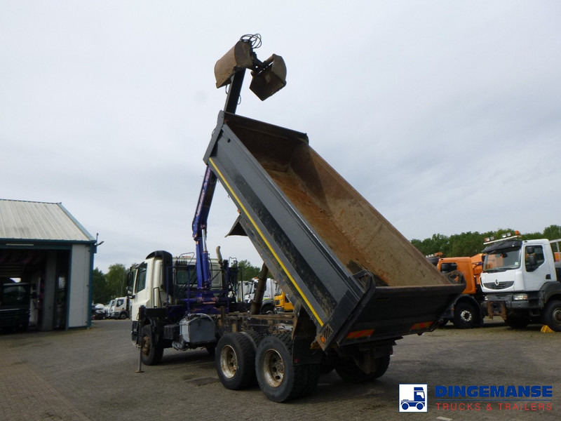 DAF CF 75.310 6x4 RHD tipper + HMF 1144 K-1 + grapple - Camión grúa: foto 3 DAF CF 75.310 6x4 RHD tipper + HMF 1144 K-1 + grapple - Camión grúa: foto 3
