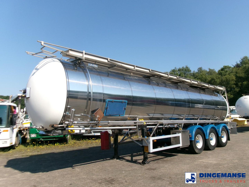 Feldbinder Chemical tank (non-ADR) inox 30 m3 / 1 comp + pump - Semirremolque cisterna: foto 1 Feldbinder Chemical tank (non-ADR) inox 30 m3 / 1 comp + pump - Semirremolque cisterna: foto 1