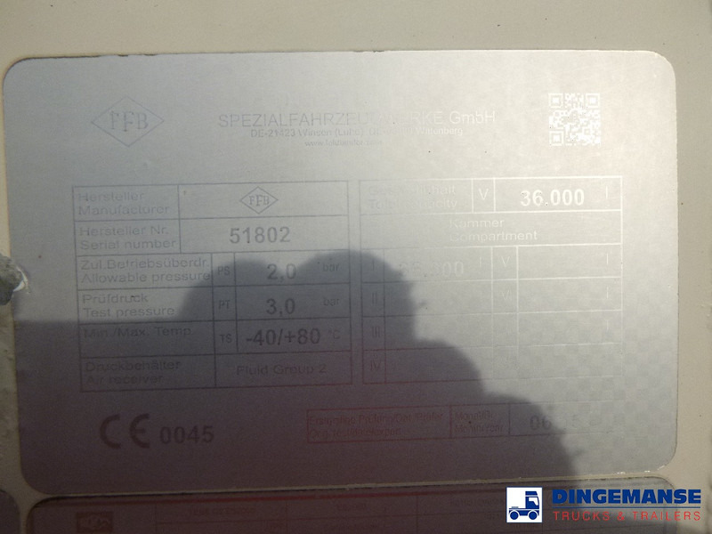 Leasing para Feldbinder Powder tank alu 36 m3 / 1 comp Feldbinder Powder tank alu 36 m3 / 1 comp: foto 19