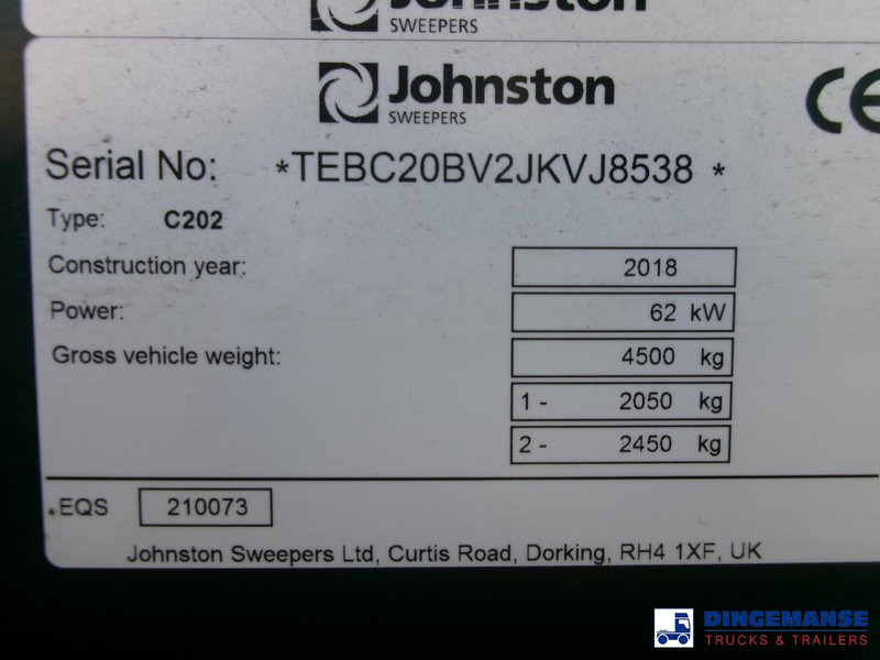 Barredora vial Johnston C202 compact street sweeper: foto 14 Barredora vial Johnston C202 compact street sweeper: foto 14