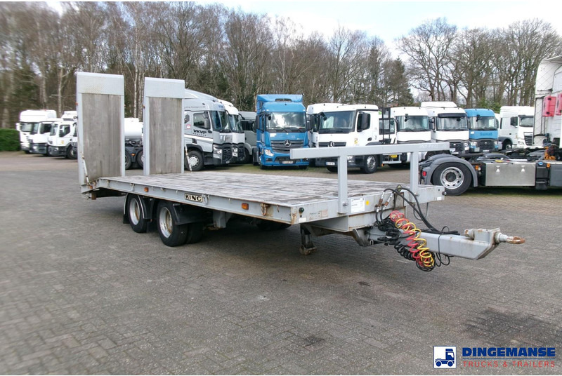 KING 2-axle platform drawbar trailer 14t + ramps - Remolque plataforma/ Caja abierta: foto 2 KING 2-axle platform drawbar trailer 14t + ramps - Remolque plataforma/ Caja abierta: foto 2
