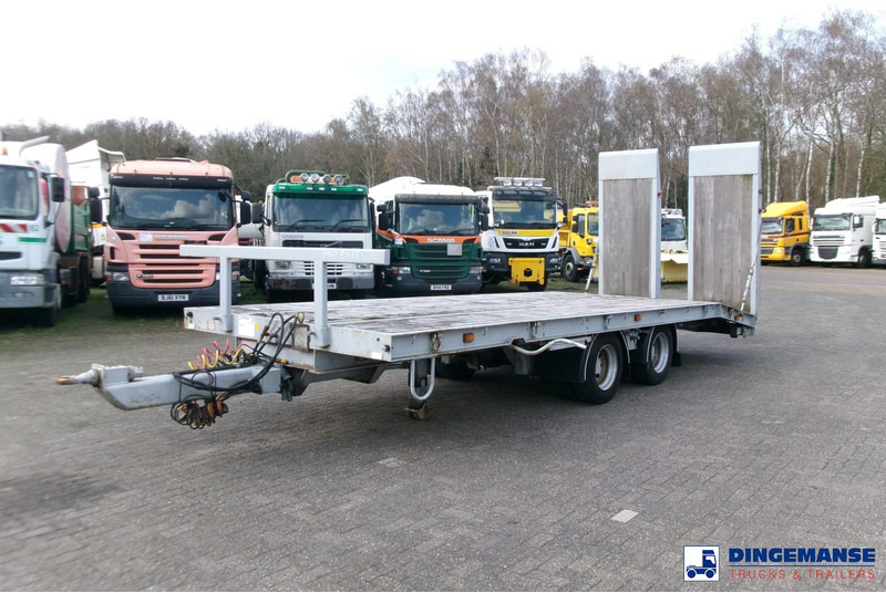 KING 2-axle platform drawbar trailer 14t + ramps - Remolque plataforma/ Caja abierta: foto 1 KING 2-axle platform drawbar trailer 14t + ramps - Remolque plataforma/ Caja abierta: foto 1