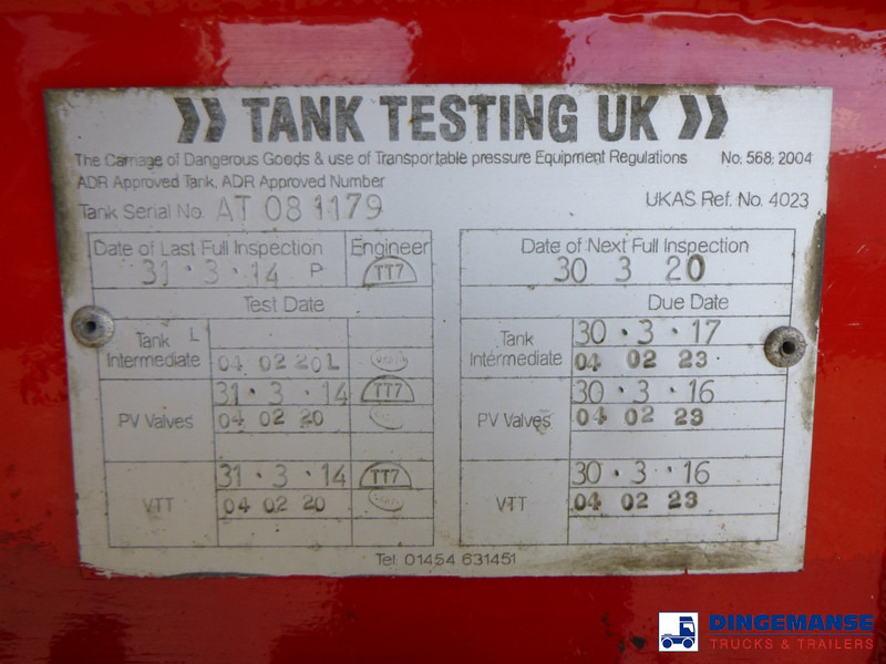 Leasing para Lakeland Fuel tank alu 42.8 m3 / 6 comp Lakeland Fuel tank alu 42.8 m3 / 6 comp: foto 16