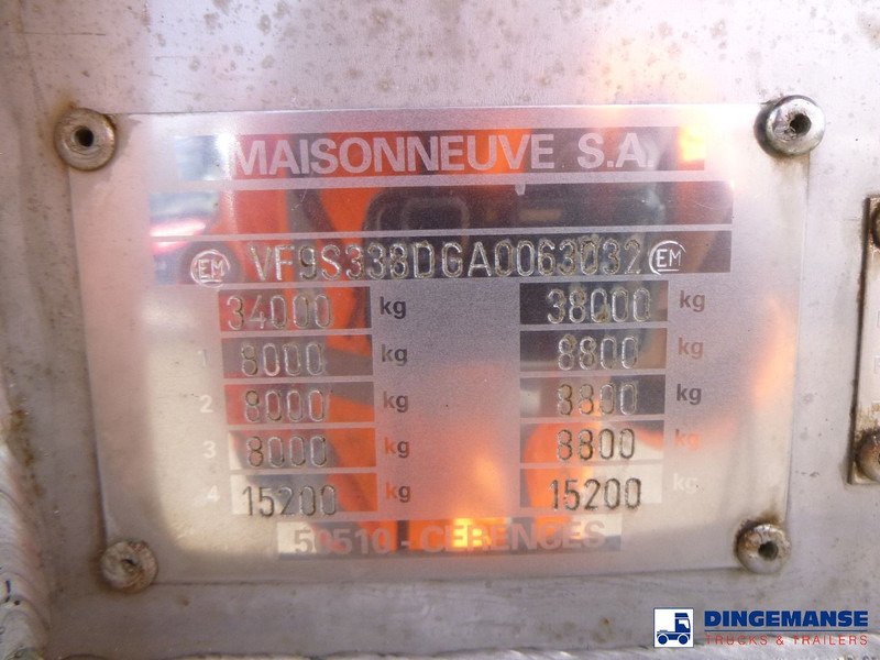 Semirremolque cisterna MAISONNEUVE Bitumen tank inox 35 m3 / 1 comp: foto 20