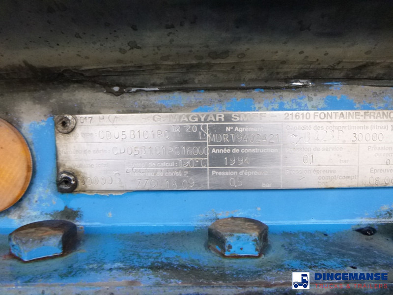 Semirremolque cisterna Magyar Bitumen tank inox 30 m3 / 1 comp / ADR 26/04/2024: foto 11