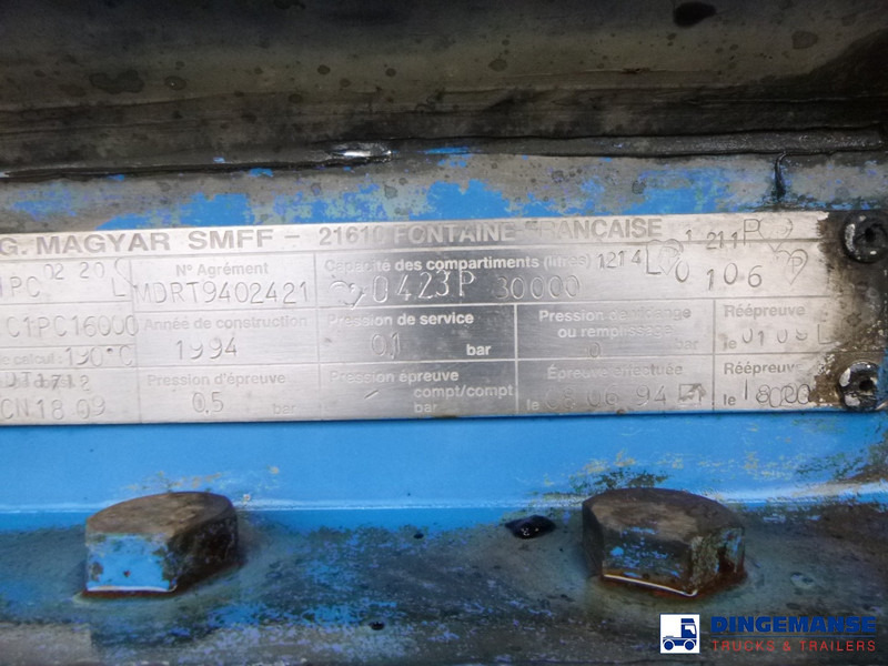 Semirremolque cisterna Magyar Bitumen tank inox 30 m3 / 1 comp / ADR 26/04/2024: foto 12