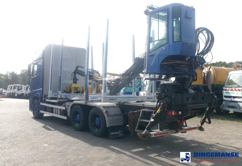 Mercedes-Benz Actros 2663 6x4 Euro 6 loglift F96 crane timber truck - Camión grúa: foto 3 Mercedes-Benz Actros 2663 6x4 Euro 6 loglift F96 crane timber truck - Camión grúa: foto 3