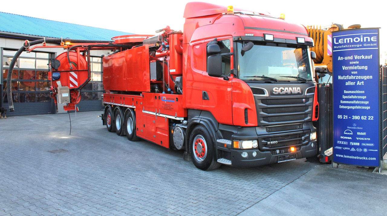 Scania R560 V8 8x4 Kroll 20m³ WRG 2x HD-Pumpe 620 Liter - Limpieza de alcantarillado: foto 1 Scania R560 V8 8x4 Kroll 20m³ WRG 2x HD-Pumpe 620 Liter - Limpieza de alcantarillado: foto 1
