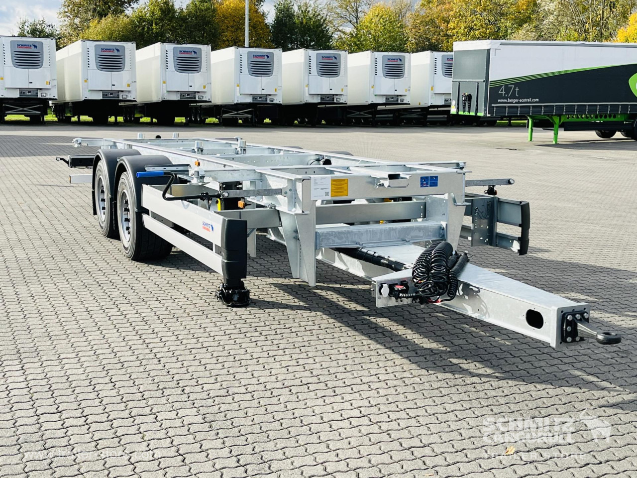SCHMITZ Zentralachsanhänger Wechselfahrgestell - Remolque portacontenedore/ Intercambiable: foto 1 SCHMITZ Zentralachsanhänger Wechselfahrgestell - Remolque portacontenedore/ Intercambiable: foto 1