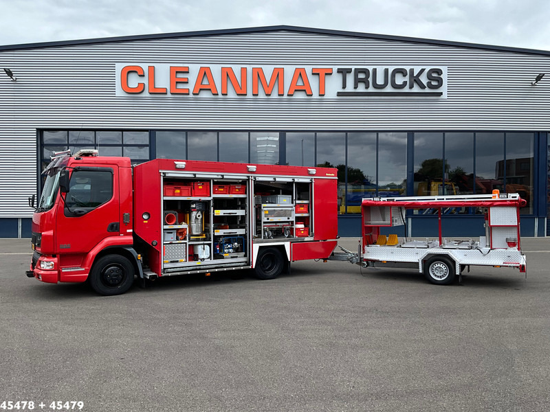 DAF FA 45 LF 150 Brandweer materiaalwagen + Mucar M5A-FOX Brandweer materiaal aanhangwagen - Camión de bomberos: foto 1 DAF FA 45 LF 150 Brandweer materiaalwagen + Mucar M5A-FOX Brandweer materiaal aanhangwagen - Camión de bomberos: foto 1