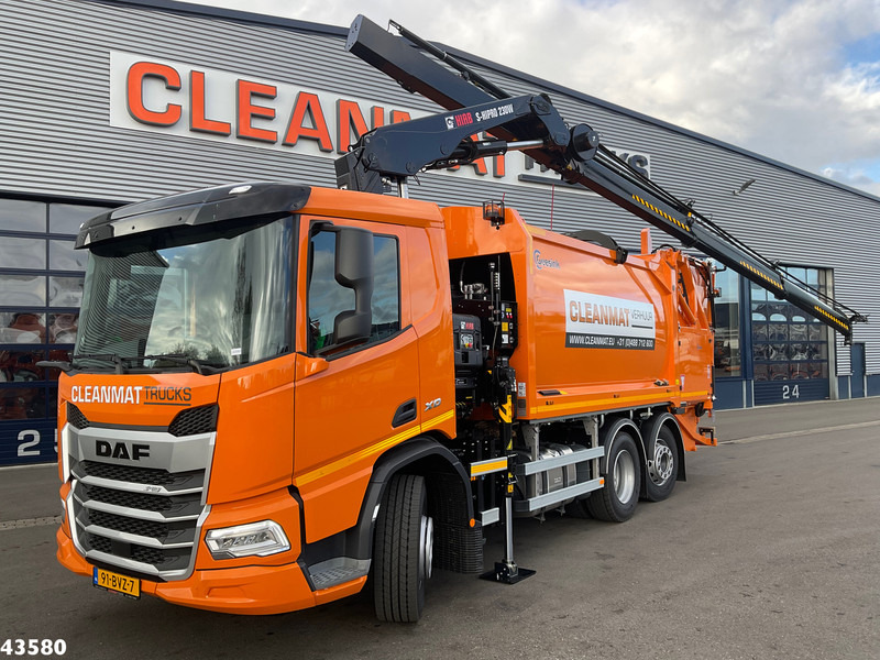 DAF FAN XD 340 Hiab 23 Tonmeter laadkraan + Welvaarts Weighing system - Camión de basura: foto 1 DAF FAN XD 340 Hiab 23 Tonmeter laadkraan + Welvaarts Weighing system - Camión de basura: foto 1