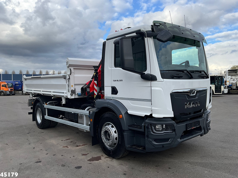 Camión volquete, Camión grúa nuevo MAN TGM 18.320 Euro 6 Fassi 13 Tonmeter laadkraan NEW AND UNUSED!: foto 6