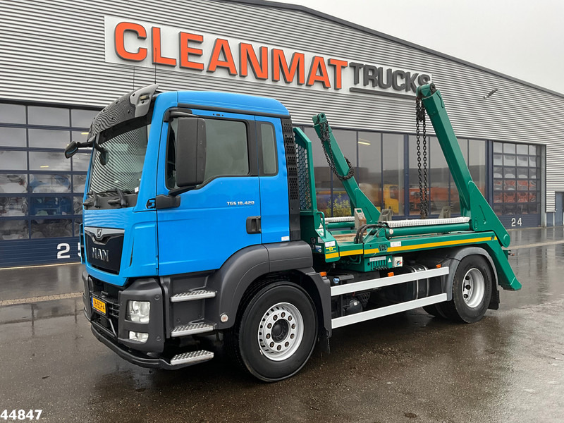 MAN TGS 18.420 Euro 6 Retarder VDL 13 Ton portaalarmsysteem - Camión portacontenedor de cadenas: foto 1 MAN TGS 18.420 Euro 6 Retarder VDL 13 Ton portaalarmsysteem - Camión portacontenedor de cadenas: foto 1