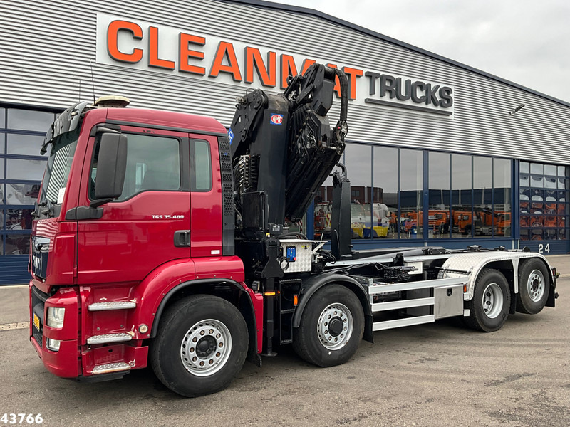 MAN TGS 35.480 8x4H Euro 6 HMF 40 Tonmeter laadkraan + Fly-Jib - Camión multibasculante, Camión grúa: foto 2 MAN TGS 35.480 8x4H Euro 6 HMF 40 Tonmeter laadkraan + Fly-Jib - Camión multibasculante, Camión grúa: foto 2