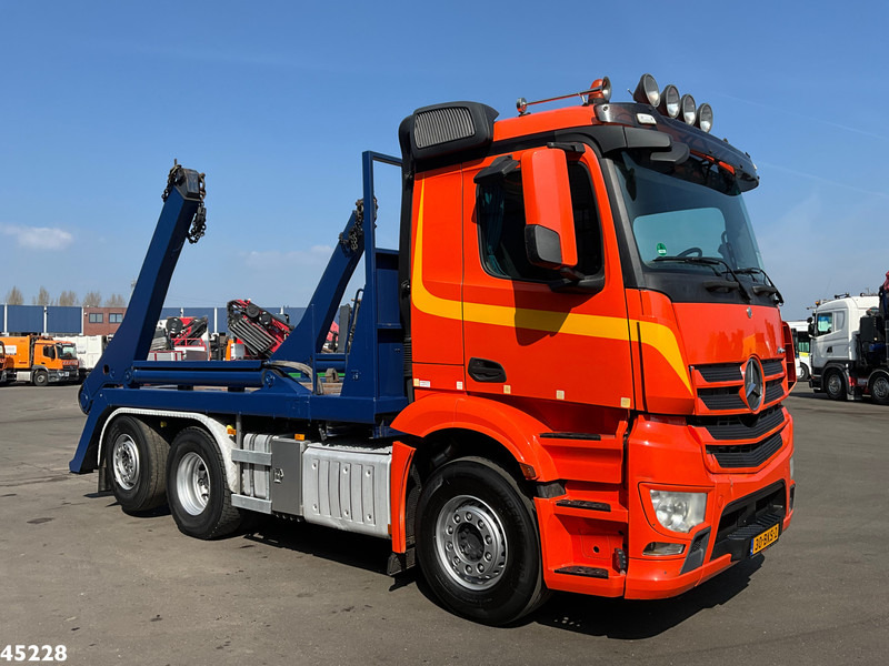 Camión portacontenedor de cadenas Mercedes-Benz Antos 2542 6x2 Euro 6 Hyva 18 portaalarmsysteem: foto 6