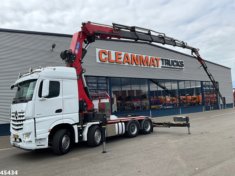 Mercedes-Benz Arocs 3251 8x4 Euro 6 Retarder HMF 85 Tonmeter laadkraan Fly-Jib - Camión grúa: foto 1 Mercedes-Benz Arocs 3251 8x4 Euro 6 Retarder HMF 85 Tonmeter laadkraan Fly-Jib - Camión grúa: foto 1