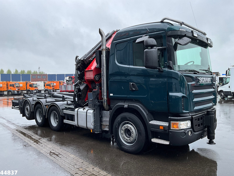 Scania G480 8x4 HMF 60 Tonmeter laadkraan + Fly-jib - Camión multibasculante, Camión grúa: foto 3 Scania G480 8x4 HMF 60 Tonmeter laadkraan + Fly-jib - Camión multibasculante, Camión grúa: foto 3