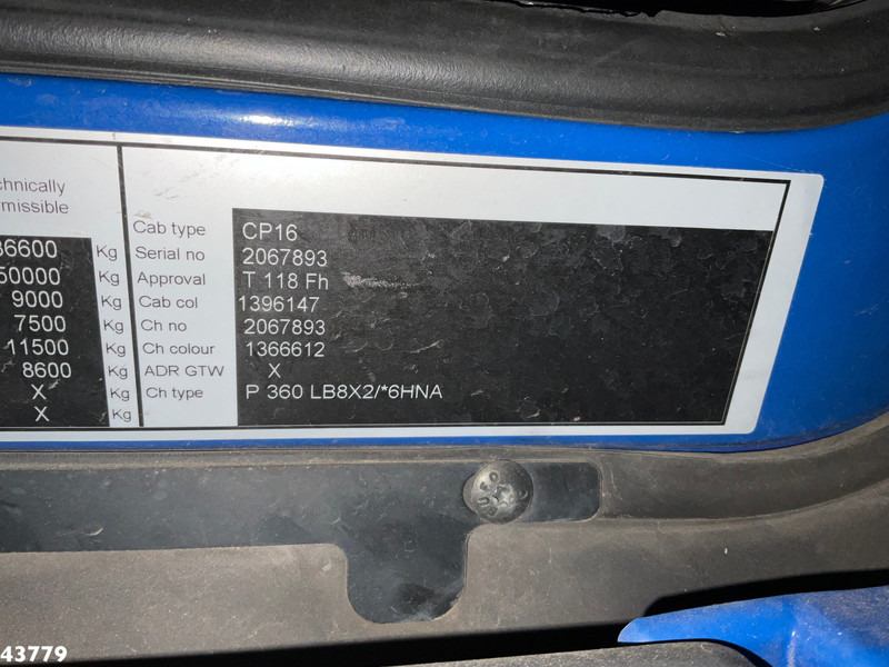 Camión multibasculante, Camión grúa Scania P 360 8x2 Hiab 21 Tonmeter laadkraan: foto 18 Camión multibasculante, Camión grúa Scania P 360 8x2 Hiab 21 Tonmeter laadkraan: foto 18