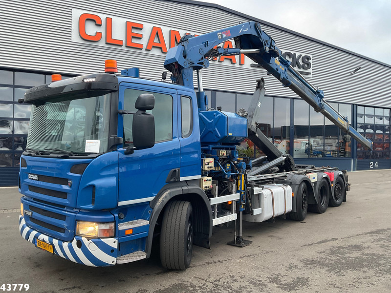 Scania P 360 8x2 Hiab 21 Tonmeter laadkraan - Camión multibasculante, Camión grúa: foto 1 Scania P 360 8x2 Hiab 21 Tonmeter laadkraan - Camión multibasculante, Camión grúa: foto 1