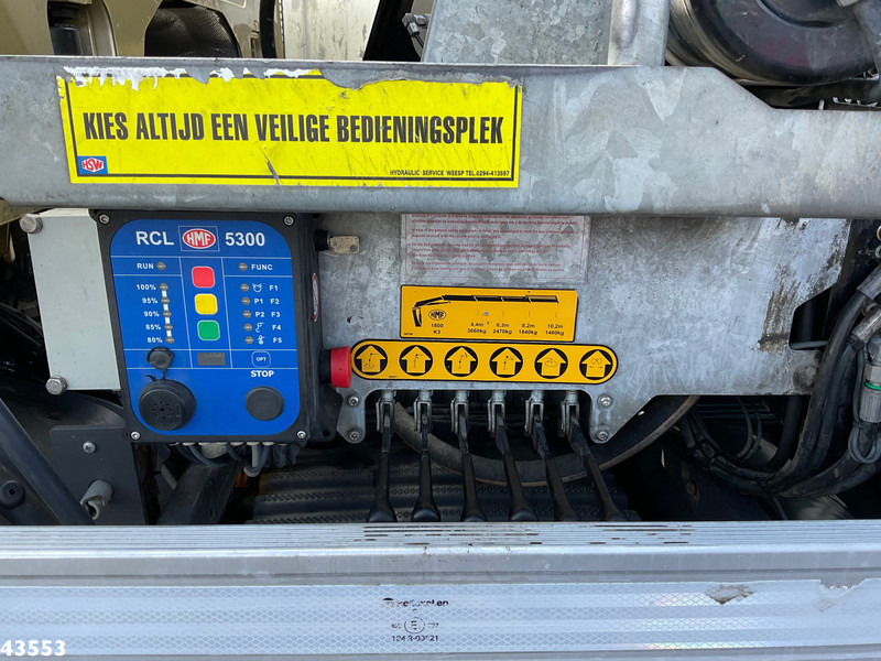 Camión volquete, Camión grúa Scania P 410 8x4 Euro 6 HMF 18 Tonmeter laadkraan: foto 17