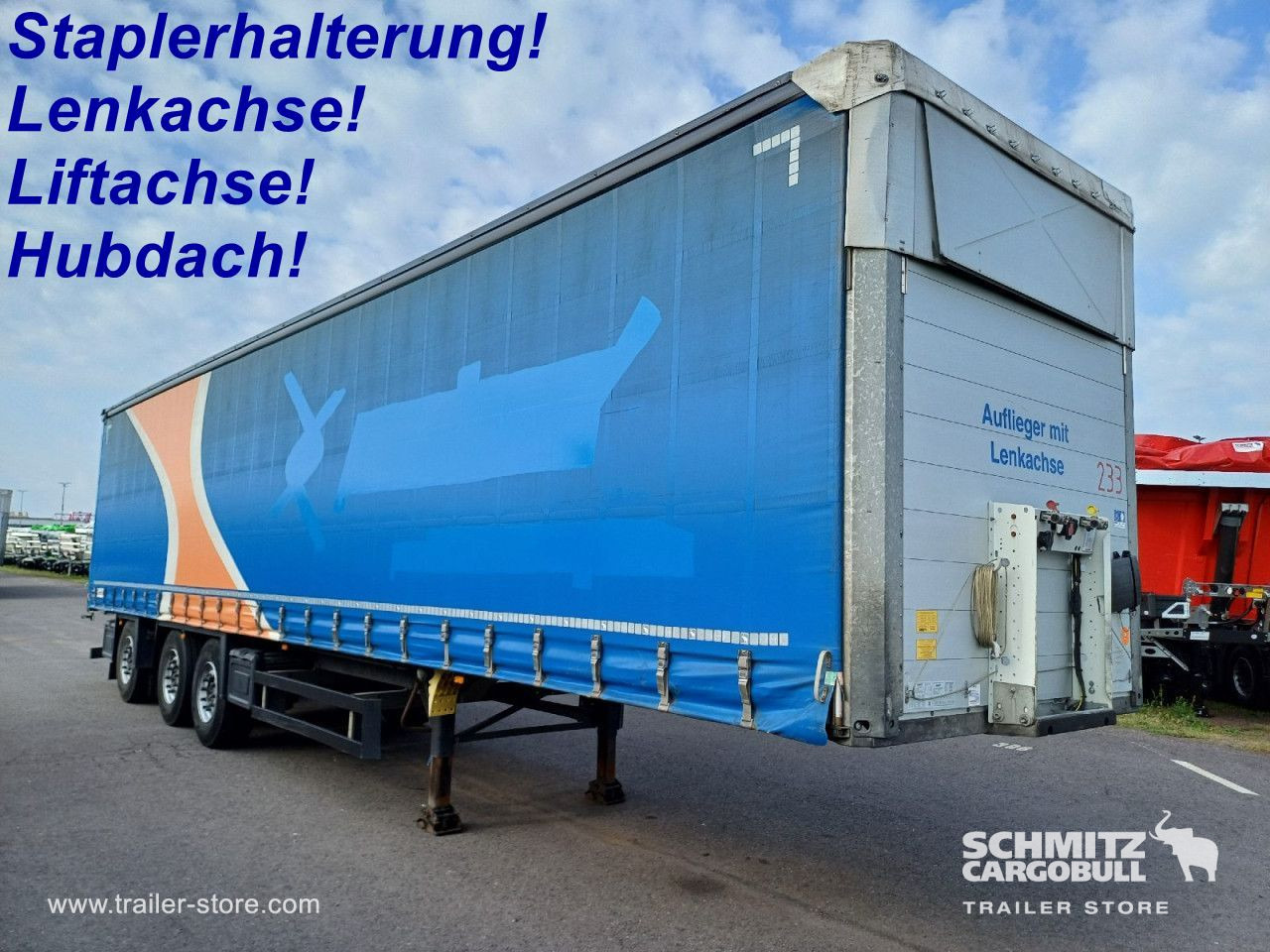 SCHMITZ Auflieger Curtainsider Standard Forklift holder - Semirremolque lona: foto 1 SCHMITZ Auflieger Curtainsider Standard Forklift holder - Semirremolque lona: foto 1