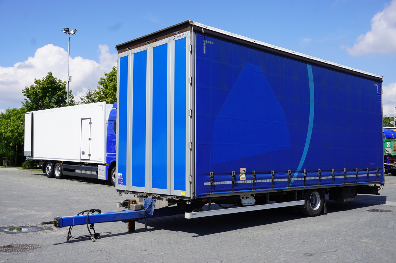 Gniotpol Tandem trailer Gniotpol / 10t / 2018 / 19 pallets - Remolque con toldo: foto 1 Gniotpol Tandem trailer Gniotpol / 10t / 2018 / 19 pallets - Remolque con toldo: foto 1