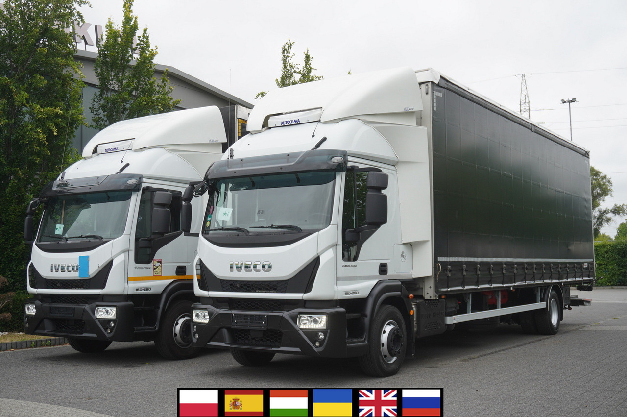 IVECO Eurocargo ML 160E28 E6 Glob / Curtainsider 21 EPAL / 2023 / 2 identical units - Camión volquete: foto 1 IVECO Eurocargo ML 160E28 E6 Glob / Curtainsider 21 EPAL / 2023 / 2 identical units - Camión volquete: foto 1