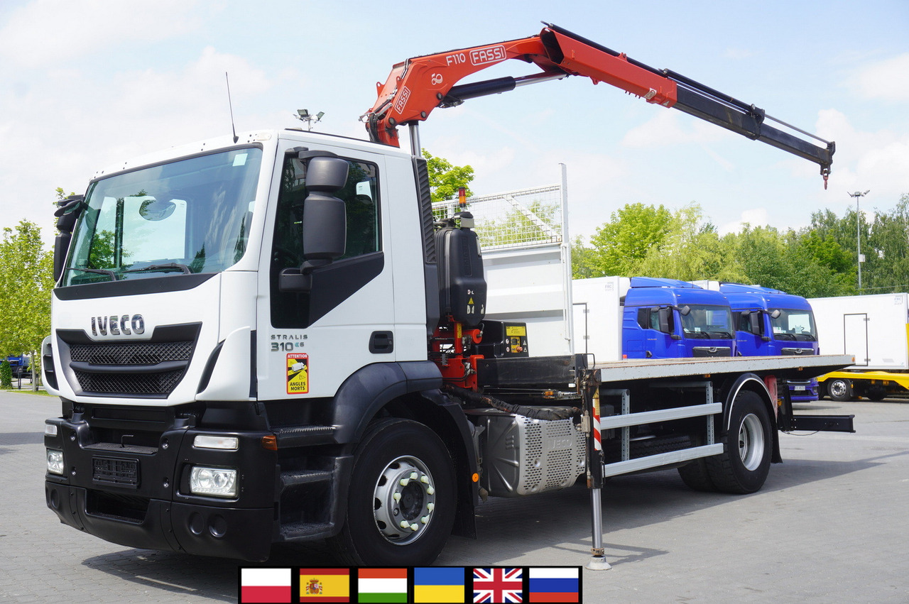 IVECO STRALIS 310 E6 / FASSI F110B / 630 MTH! / 4 t lift cap. / 19 t - Camión grúa: foto 1 IVECO STRALIS 310 E6 / FASSI F110B / 630 MTH! / 4 t lift cap. / 19 t - Camión grúa: foto 1
