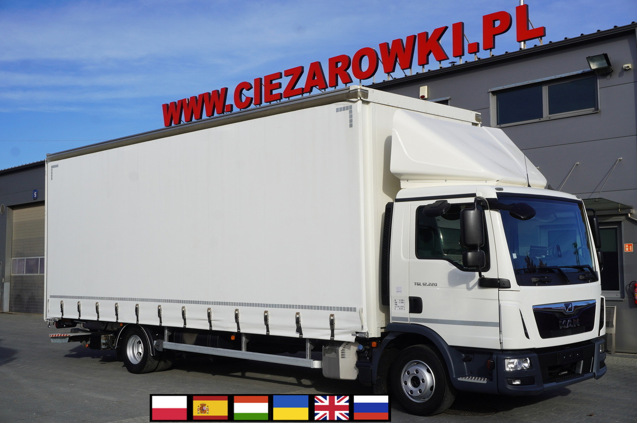 MAN TGL 12.220 / Curtainsider 19 EPAL / 140 tho. km - Camión lona: foto 1 MAN TGL 12.220 / Curtainsider 19 EPAL / 140 tho. km - Camión lona: foto 1