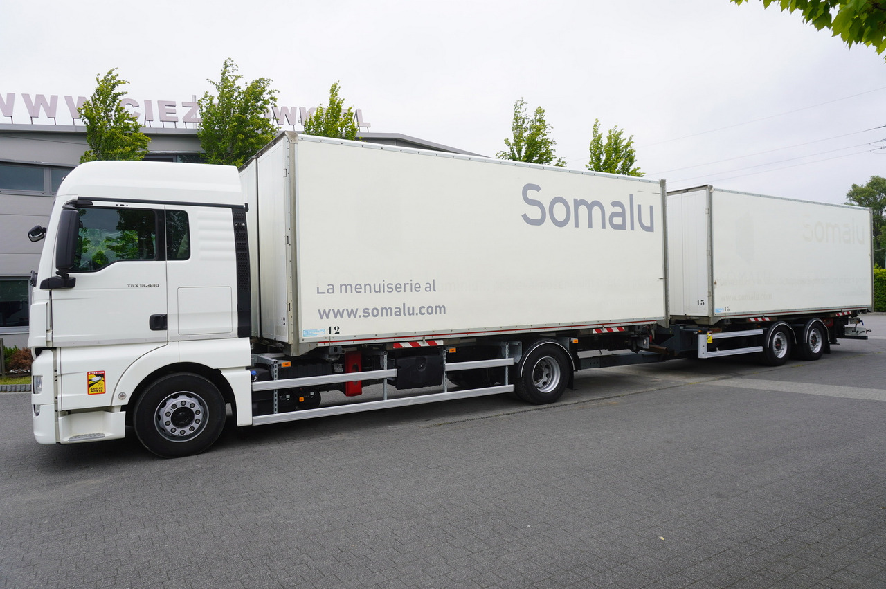 MAN TGX 18.430 / 18 EPAL box / Fruehauf 18 EPAL box trailer / 2021 - Camión caja cerrada: foto 2 MAN TGX 18.430 / 18 EPAL box / Fruehauf 18 EPAL box trailer / 2021 - Camión caja cerrada: foto 2