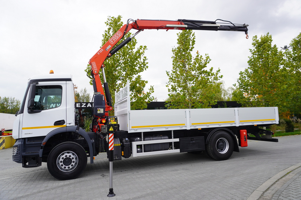 MERCEDES-BENZ Arocs 1830 / Flatbed 16 EPAL / HDS Fassi 155 / Reach 8 m / Load capacity 6160 kg - Camión grúa: foto 5 MERCEDES-BENZ Arocs 1830 / Flatbed 16 EPAL / HDS Fassi 155 / Reach 8 m / Load capacity 6160 kg - Camión grúa: foto 5