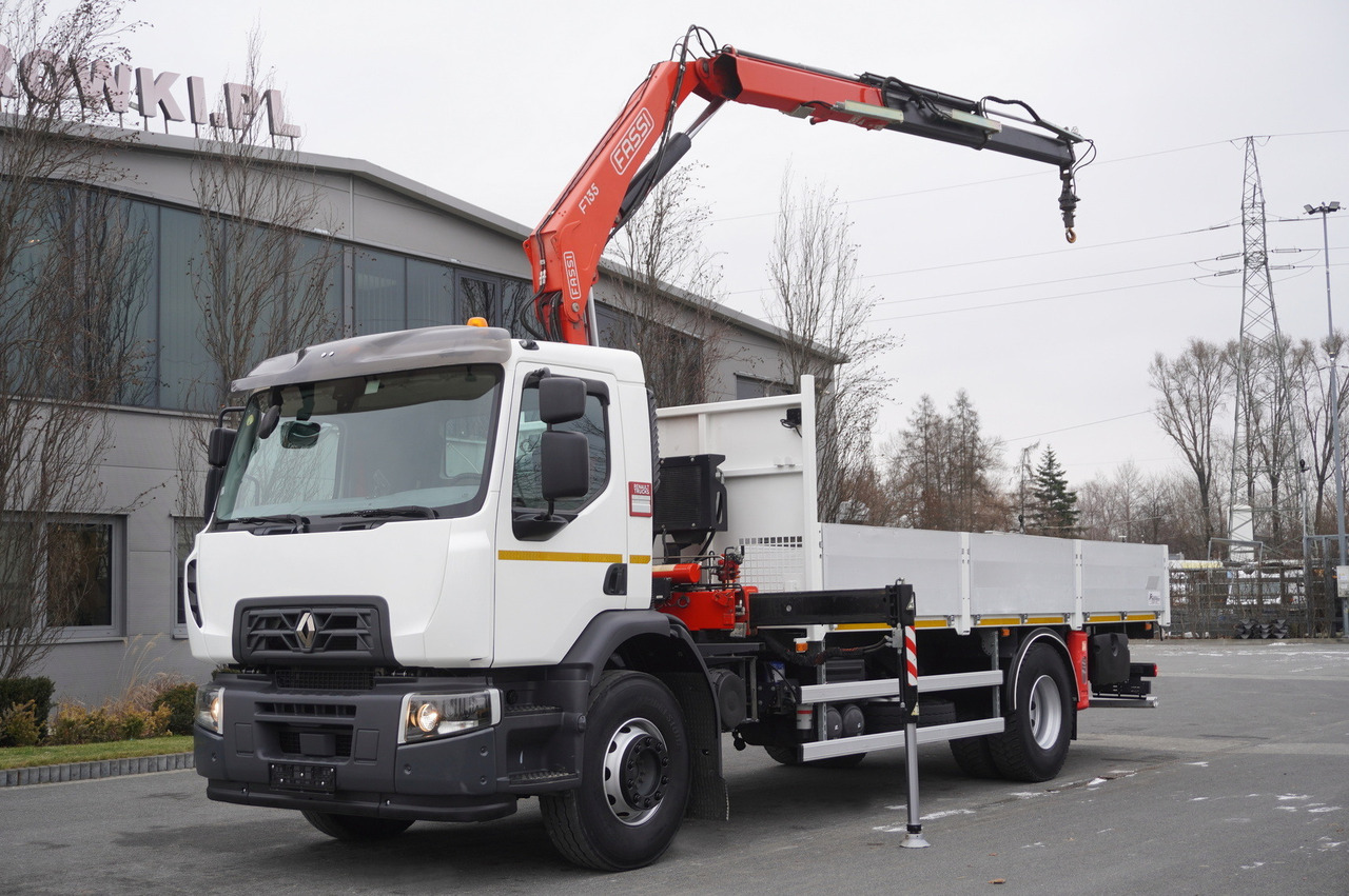 RENAULT C280 DTI 8 / FASSI crane 5.6 T / 560 MTH / Remote control / Rotator / Flatbed 15 EPAL - Camión grúa: foto 2 RENAULT C280 DTI 8 / FASSI crane 5.6 T / 560 MTH / Remote control / Rotator / Flatbed 15 EPAL - Camión grúa: foto 2
