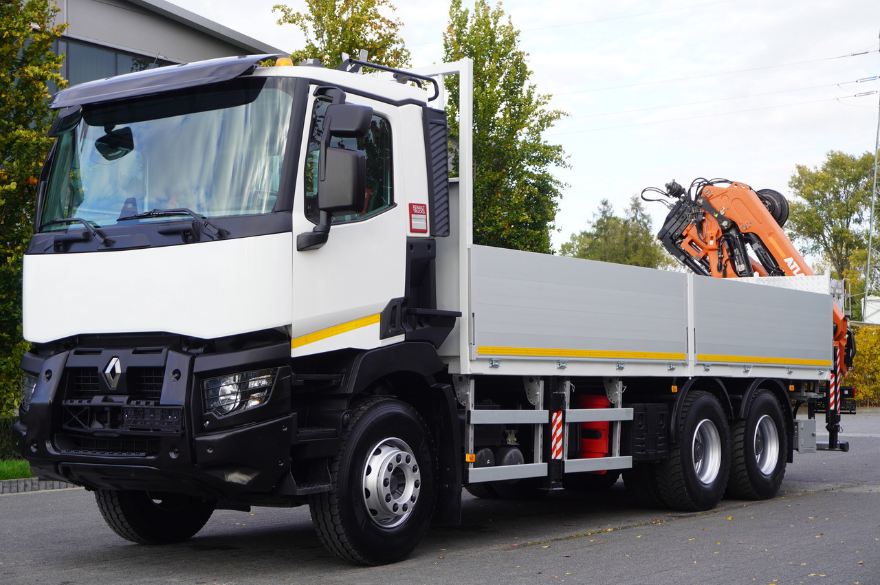RENAULT C380 Comfort 6x4 / Atlas 172.3E crane / Range 12.3 m / capacity 6.1 t / Flatbed 17 EPAL - Camión grúa: foto 2 RENAULT C380 Comfort 6x4 / Atlas 172.3E crane / Range 12.3 m / capacity 6.1 t / Flatbed 17 EPAL - Camión grúa: foto 2
