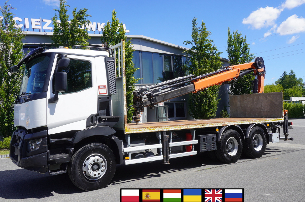 RENAULT C380 Comfort 6x4 / Atlas 6.1 T crane / range 12.3 m - Camión grúa: foto 1 RENAULT C380 Comfort 6x4 / Atlas 6.1 T crane / range 12.3 m - Camión grúa: foto 1