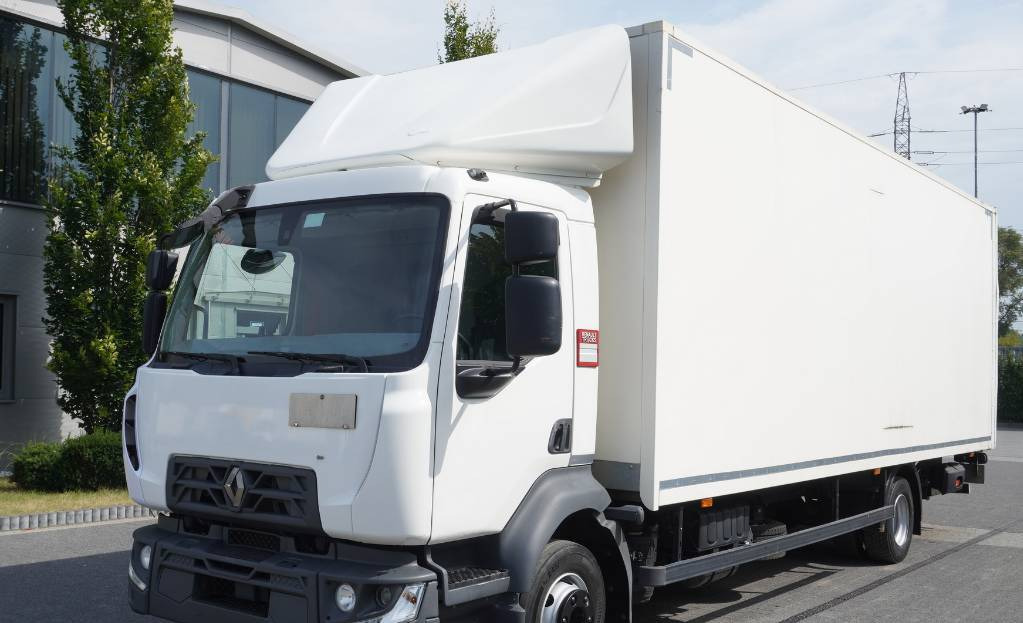 RENAULT D12 E6 / Container 18 pallets / tail lift - Camión caja cerrada: foto 1 RENAULT D12 E6 / Container 18 pallets / tail lift - Camión caja cerrada: foto 1