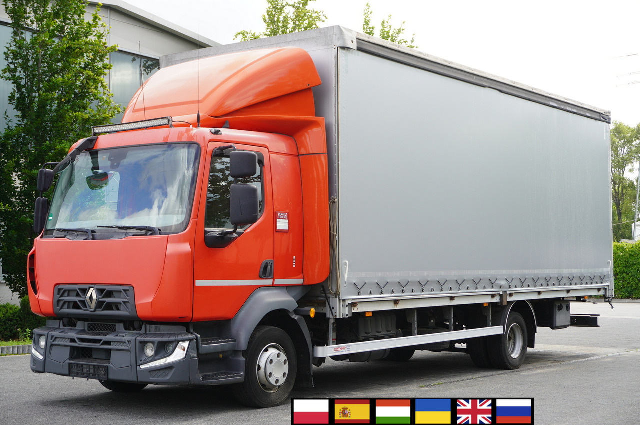 RENAULT Midlum 12.245 / dropside / sleeper / 18 pallets - Camión lona: foto 1 RENAULT Midlum 12.245 / dropside / sleeper / 18 pallets - Camión lona: foto 1