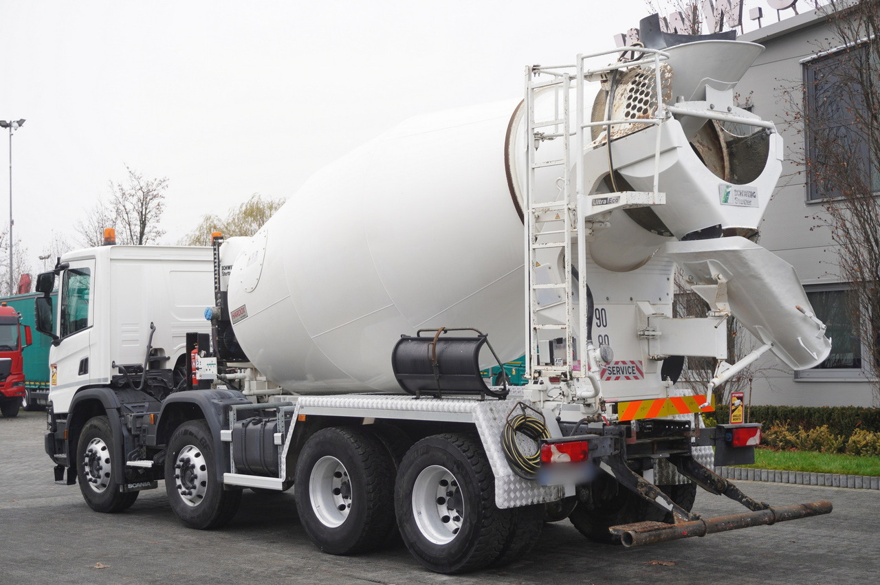 SCANIA P410 XT 8x4 / 80 tho. km!!! / SCHWING-STATTER AM 9 FHC 9 m3 concrete mixer - Camión hormigonera: foto 4 SCANIA P410 XT 8x4 / 80 tho. km!!! / SCHWING-STATTER AM 9 FHC 9 m3 concrete mixer - Camión hormigonera: foto 4
