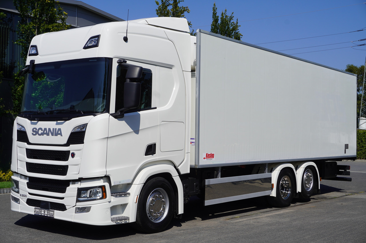 SCANIA R500 Hook-Up Refrigerated Truck KIESLING 20 EPAL / Carrier Supra 1250 Silent - Camión frigorífico: foto 1 SCANIA R500 Hook-Up Refrigerated Truck KIESLING 20 EPAL / Carrier Supra 1250 Silent - Camión frigorífico: foto 1